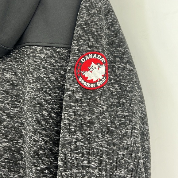Canada Weather Gear Jacket Womens 1X Black Gray Fleece Full Zip Hoodie Plus NEW - Picture 3 of 10